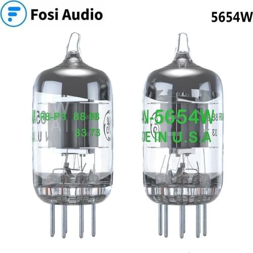 Fosi Audio 2Pcs 5654W Vacuum Tubes 7-Pin Upgrade for 6AK5 6J1 6J1P EF95 Pairing Tubes For Audio Amplifier
