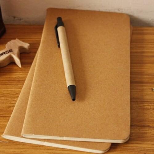 Cowhide W11 Notebook Blank Notepad Book Beautiful Soft Copybook Daily Memos Kraft Cover Journal Notebooks