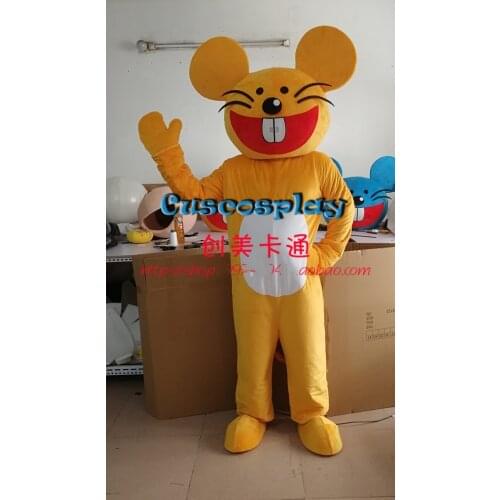 Mouse Mascot Costume Big Ears Rat Mascot Adult Outfits Carnival Halloween Easter Festival New Year Costume for Sale