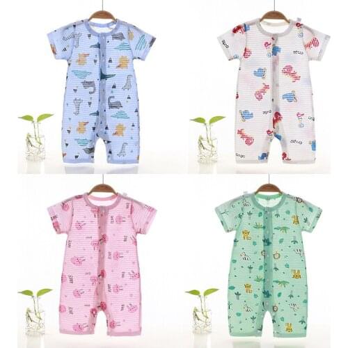 Summer Breathable Jumpsuit Infant Costume Short Rompers Cotton Clothing Baby Romper Newborn Baby Girl Boys Roupas Kids Wear