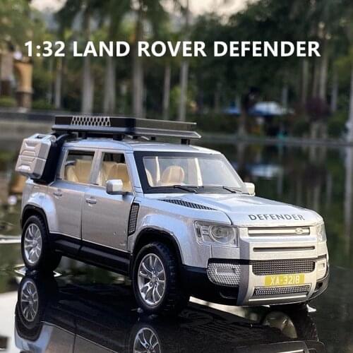 1:32 Land Rover Defender SUV Alloy Car Model Diecast & Toy Off-road Vehicle Metal Car Model Simulation Miniature Scale Kids Gift