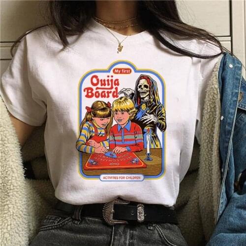 Summer Harajuku Fashion T-shirt Satan Vintage Graphic Printing Tee Short Sleeve T Shirt Women Tops Womens T Shirt Female Shirt