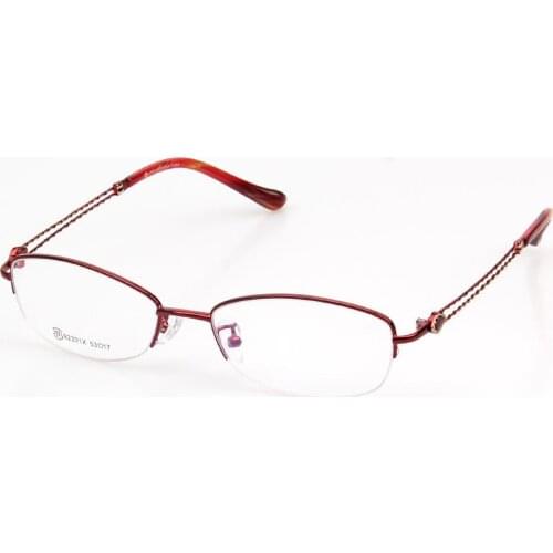 RUI HAO EYEWEAR Fashion Eyeglasses Women Super Light Titanium Alloy Glasses Frame Optical Eyewear Frames Prescription Spectacle
