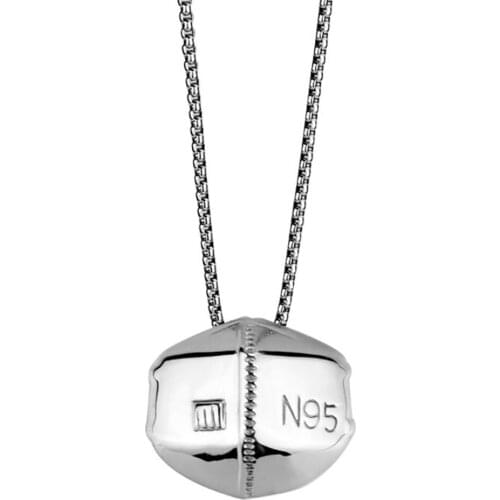 Stainless Steel Hip Hop Fashion Punk Rock Men Pendant Necklace Jewelry Gift For Him with Chain