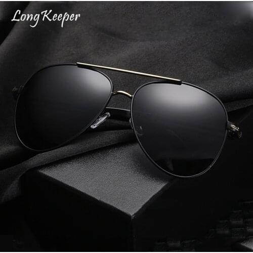Brand Sunglasses Men Polarized Driving Glasses UV400 Pilot Sunglasses Metal Vintage Polarized gafas sol hombre Free Shipping