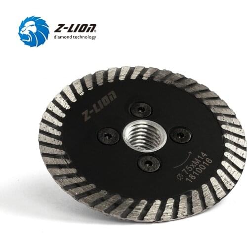 Z-LION 3" 1pc Mini Diamond Engraving Saw Blade With Removable M14 5/8-11 Flange Carving Stone Concrete Cutting Disc for Engraver