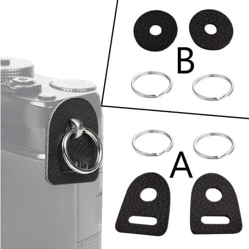 10-100pairs Leather Protector Cover Camera Strap circle Split Ring Hook for Fujifilm Canon Nikon Sony Olympus Pentax DSLR Camera