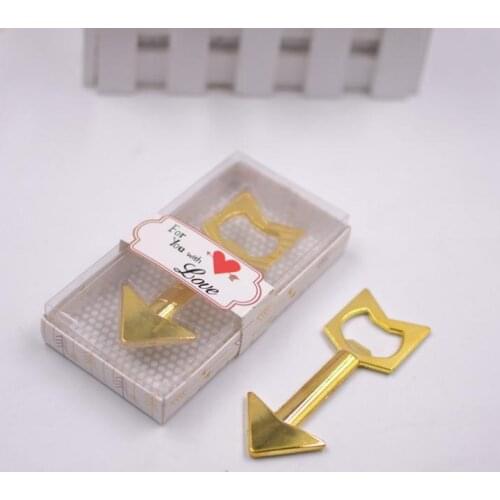 100PCS New arrival "An arrow through a heart" Beer Bottle Opener Western Wedding Gift For Guest 100pcs/lots SN1365