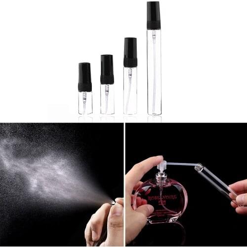1Pcs 2ml 3ml 5ml 10ml Perfume Bottle Miniature Portable Perfume Glass Spray Bottles Liquid Atomizer Sprayer Travel Subpackaging