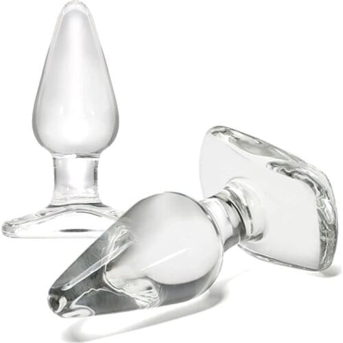 4 Styles Crystal Glass Big Anal Plug Sex Toy Adult Masturbation Pull Bead Anal Dildo Penis G Spot Stimulator Expansion Butt Plug