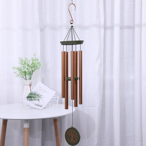 Aluminum Tubes Tree of Life Wind Chimes Unique Outdoor Garden Hanging Decoration
