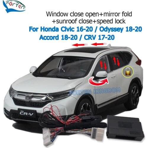 Auto Window Closer Open Sunroof Closer Gear Lock For Honda Civic 2016-2020 /Odyssey 2018-2020 / Accord 2018-2020/ CRV 2017-2020