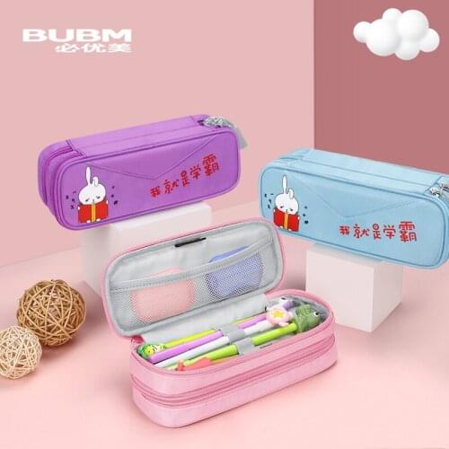 BUBM Kawaii Pencilcase School Pen Case Large Capacity Pencil Case Supplies Pencil Bag School Box Pencils Pouch Stationery