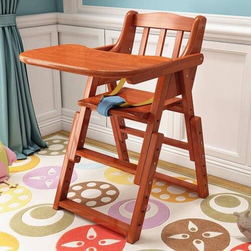 Childrens Dining Chair Solid Wood Folding Baby Dining Table Chair Hotel Restaurant Special Portable Baby Dining Chair