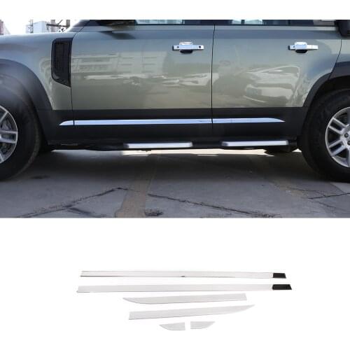 For Land Rover Defender 110 2020-21 Stainless Steel Body Anti-Scratch Protection Decorative Strip Sticker Car Accessories