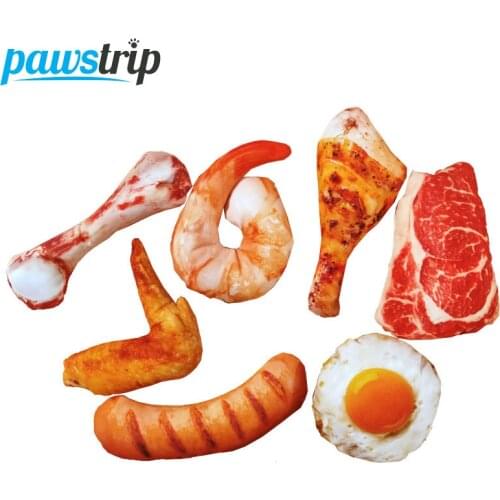 Pawstrip Simulation Pet Dog Toys Plush Canvas Bite Resistant Squeaky Puppy Cat Toy Dog Chew Toys For Dogs Cats honden speelgoed