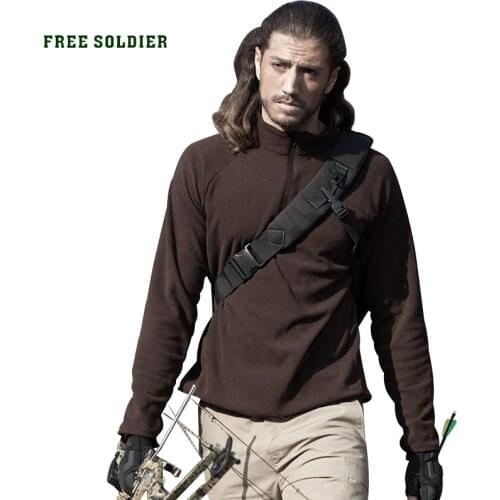 FREE SOLDIER Outdoor sports hiking camping tactical thermal jacket mens military coat fleece clothing