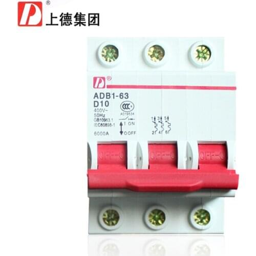 Group on air circuit breakers miniature circuit breakers DZ47-3P D10A/ADB1-63 3P D10A type d