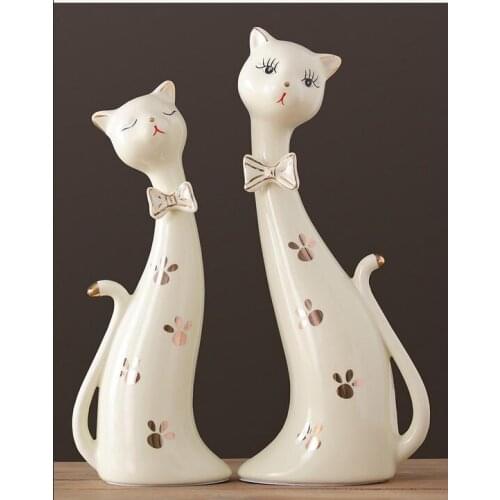 CAT ART SCULPTURE CREATIVE ANIMAL FIGURINES CAT TOILET BRUSH SHELF CERAMICS CRAFT HOME BATHROOM DECORATIONS TOILET BRUSH R4788