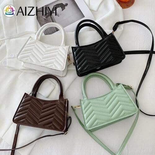 Fashion Women Weave Pattern Embroidery Shoulder Crossbody Messenger Bag Casual Ladies Solid Color Top-handle Mini Purse Handbags