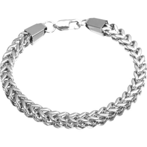 Fashion Stainless Steel Bracelet Bangle For Men Charm Statement Link Chain Shellhard Women Silver Color Hand Chain Jewelry Gift