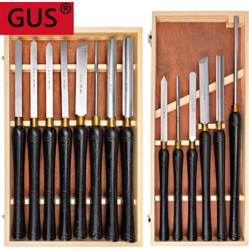 1 set of woodworking turning tool set HSS high speed steel semicircle knife hand-held wooden turning tool extended lathe tool se