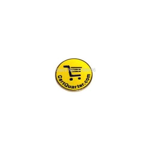 Low price custom Shopping Cart Coin Token OEM Cart Quarter coins cheap custom metal token coins