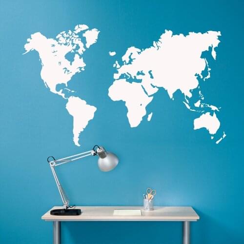 New World Map vinyl Wall Sticker Wallstickers Removable Wallpaper For Living Room Bedroom Decor Decals Kids Room Decoration