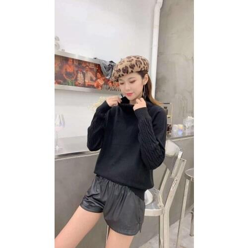 6 PCS Wholeale Autumn Winter Thickened andy wool Warm Sweater Thickened Turtleneck Pullovers high quality higg pullover Sweaters