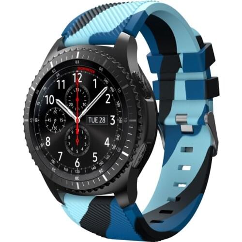 22mm Silicone Band for Samsung Galaxy Watch 3 45mm/huawei watch GT2 46mm/Gear S3 Watchband Bracelet Strap for Amazfit GTR 47mm