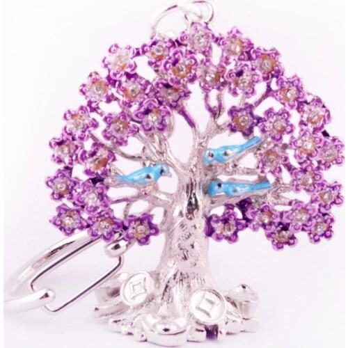 Feng Shui Ngan Chi Wealth Housewares Amulet Keychain tree of life W0982