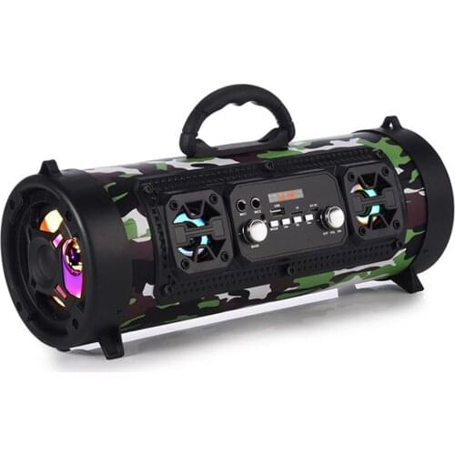 M17 Outdoor Wireless Speaker Bass Column Waterproof Bluetooth-compatible Loudbar Support AUX TF USB Subwoofer Stereo Loudspeaker