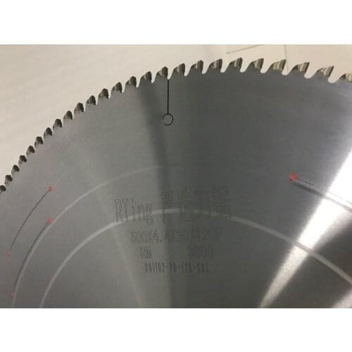 Xiamen RTing strictly selects diamond saw blade PCD aluminum alloy saw blade 500*4.4*120T aluminum double head saw blade
