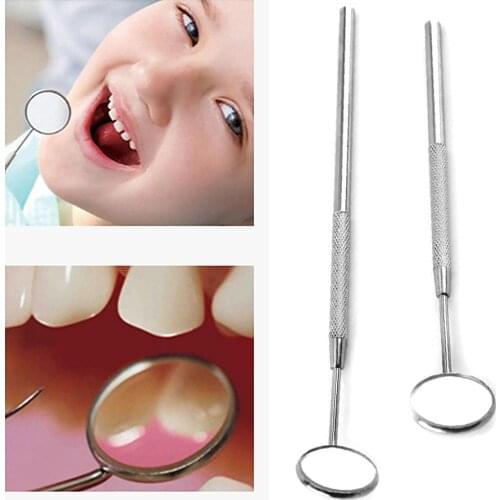 Stainless Steel Dentist Mirror Oral Teeth Care Mouth Checking Mirror Dental Tool for Teeth Cleaning Inspection