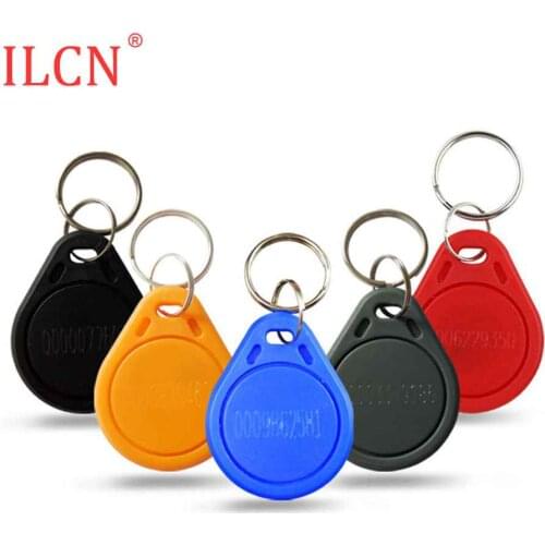 125khz ID RFID Waterproof Read Only Keyfobs Key Fob EM Tag Token Key Ring Access Control Card 41*33*4.3MM EM4100 TK4100 1pcs