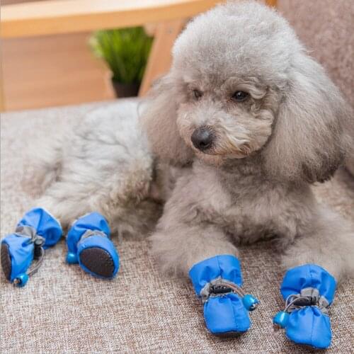 4pcs Pet Dog shoes Waterproof Anti-slip Boots Rain Boots Chihuahua Teddy Chaussure Chien For Small Cats Puppy Dogs Socks Booties
