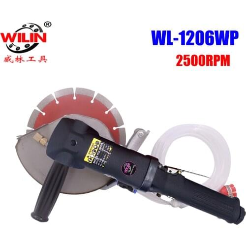 7" Hand-Held Pneumatic Water Feed Cutting Tool for stone metal tile air Cutter wet stone marble granite Saw