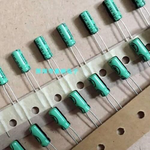 100PCS/LOT LELON 16V10UF 4X7 RGA 105C Aluminium electrolytic capacitor NEW