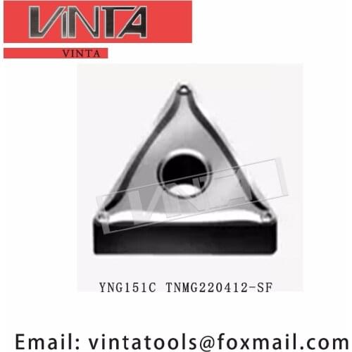 Free shipping high quality 10pcs/lots YNG151C TNMG220412-SF cnc carbide turning inserts cutting blade tools
