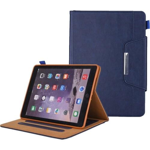 Case For iPad air air 2 Business Leather Smart wake up/sleep with Card Holder Wallet Tablets Cover For iPad 9.7 2017 2018 funda