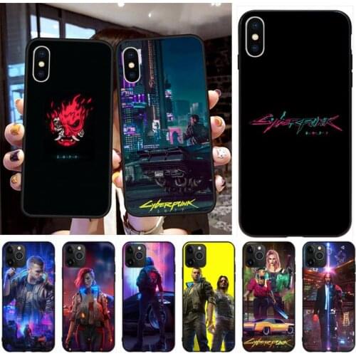 Hot Games Cyberpunks Phone Case For iphone 12 11 Pro Max Mini XS Max 8 7 6 6S Plus X 5S SE 2020 XR Cover