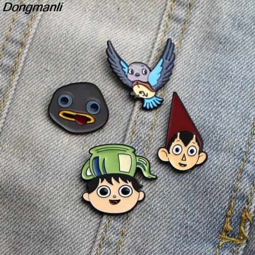 DZ609 Cartoon Anime Figures Metal Enamel Pins Badge Brooch Backpack Bag Collar Lapel Decoration Jewelry