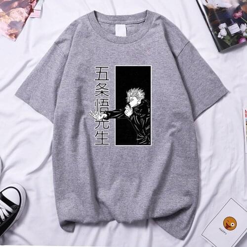 Jujutsu Kaisen Cool Comic Print Woman T Shirts Hip Hop Casual T Shirt Harajuku Brand Tee Shirt 2021 Summer Goth Women T-Shirt