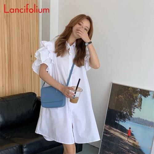 Lancifolium Summer Dresses With Buttons
