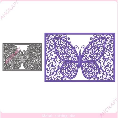 Butterfly Hollow Frame Metal Cutting Dies for DIY Scrapbooking Photo Album Decorative Embossing PaperCard Crafts Die2021