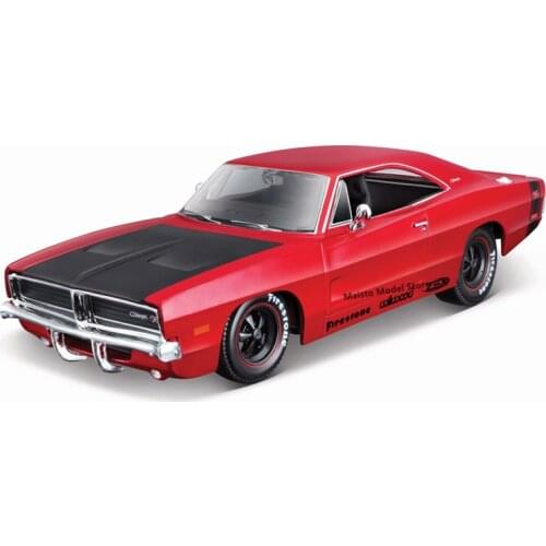 Maisto 1:24 Modified version 1969 Dodge Challenger R/T Highly-detailed die-cast precision model car Model collection gift