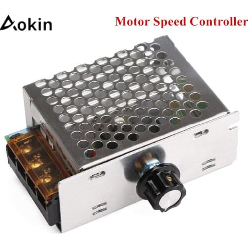 4000W 110V AC SCR Motor Speed Controller Module Voltage Regulator Temperature Dimmer For Electric Furnace Water Heater LED Light