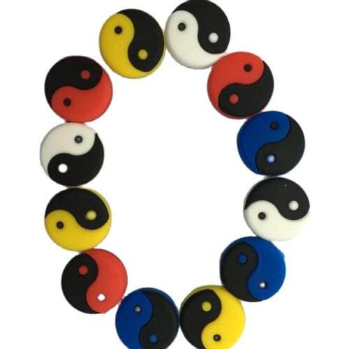 Wholesales 200 pcs multicolor Tai Chi Tennis Damper Shock Absorber to Reduce Tenis Racquet Vibration Dampeners