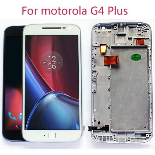 Original 5.5'' LCD For Motorola Moto G4 Plus LCD Display XT1644 XT1642 LCD Touch Screen Assembly Frame For Moto G4 Plus LCD