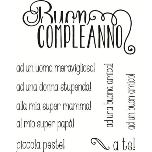 Italian Transparent Clear Silicone Stamps for DIY Scrapbooking/Card Making/Kids Fun Decoration Supplies2